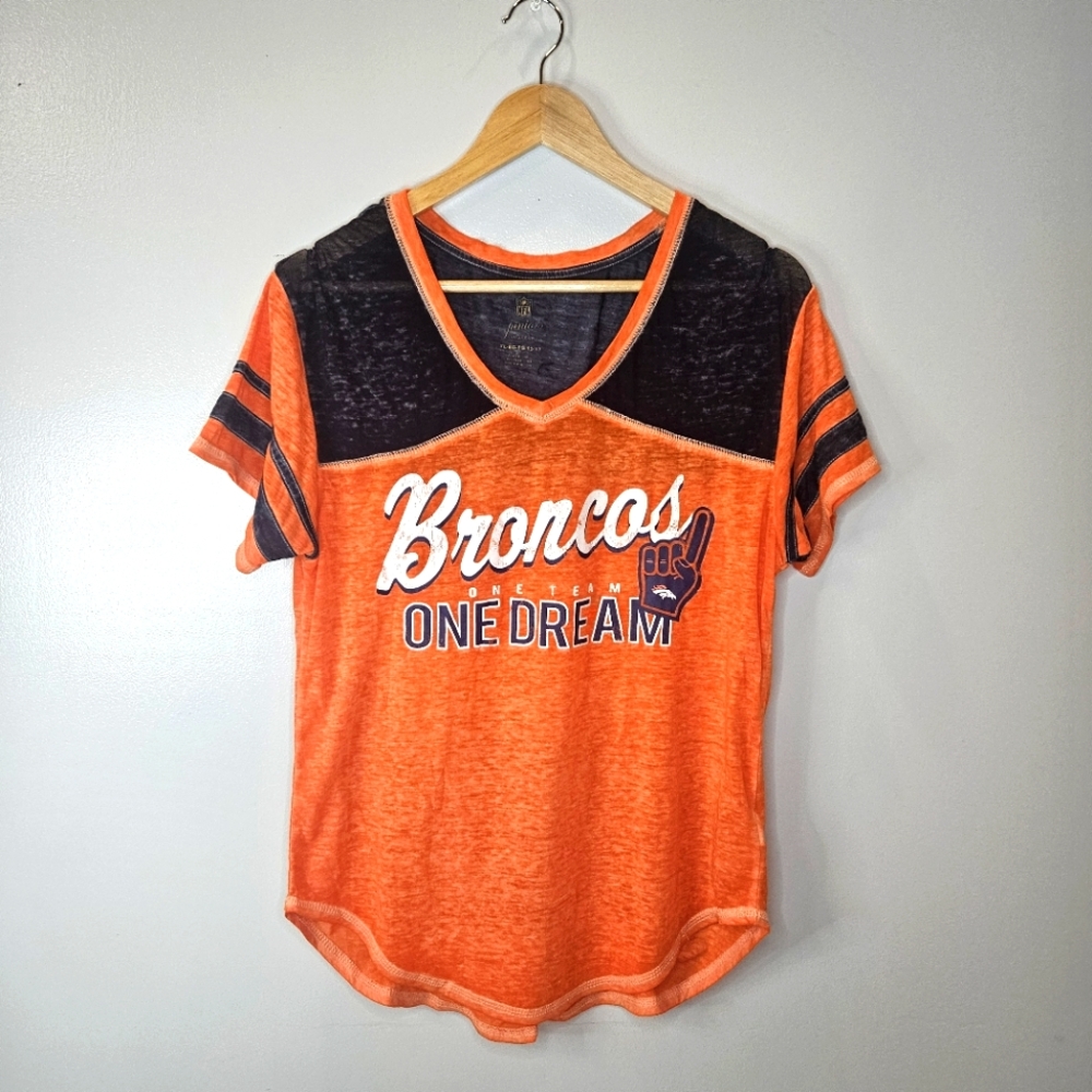 NFL Broncos Burnout Tshirt Size XL